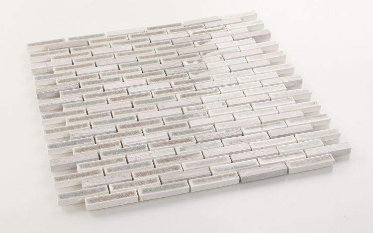 New | Linear | Beige | Mosaic Sheet Tile | Interior Walls & Shower Walls