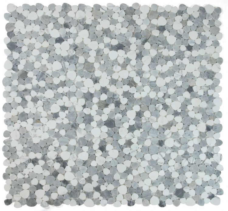 New | Gray & White | Mosaic Sheet Tile | Walls, Interior Floors, & Showers