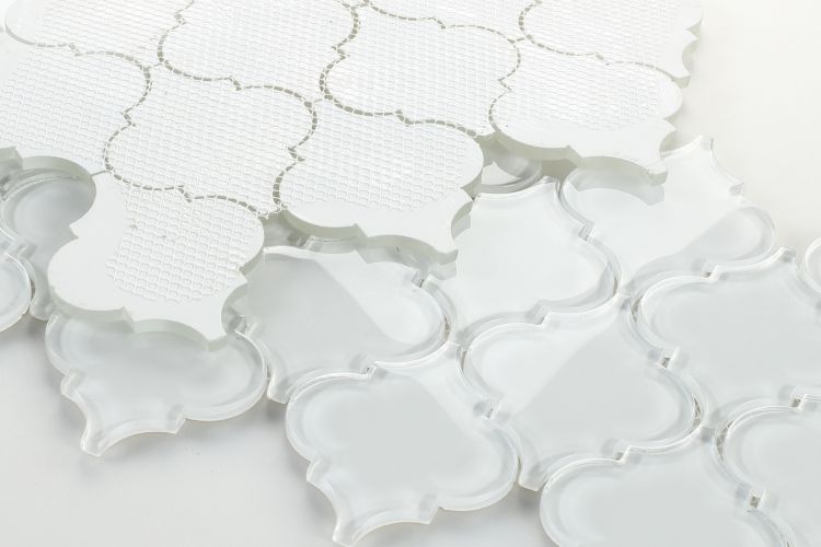 New | Spade | White | Mosaic Sheet Tile | Interior Walls, Shower Walls, Pools & Pool Liners