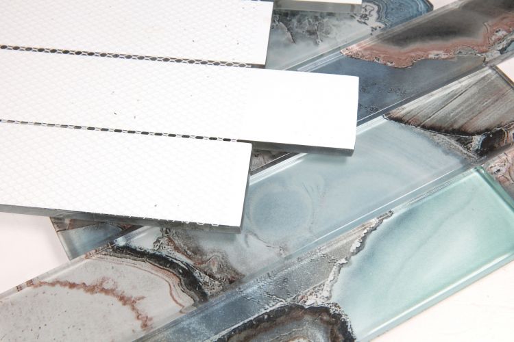 New | Subway Glass | Green & Blue | Mosaic Sheet Tile | Interior Walls & Shower Walls