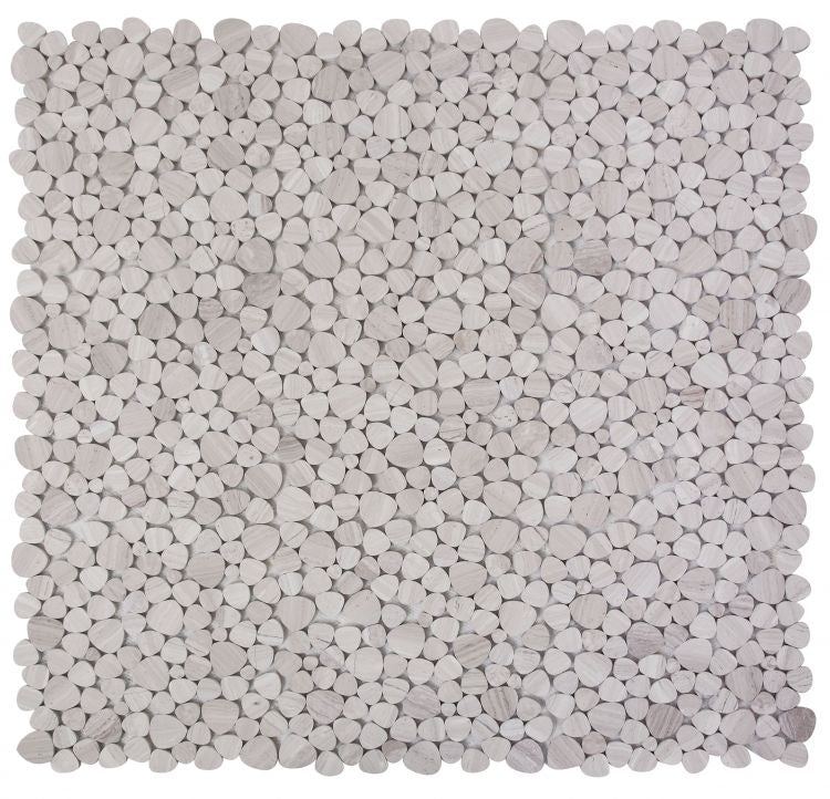 New | Pebble | Gray | Mosaic Sheet Tile | Walls, Interior Floors, & Showers