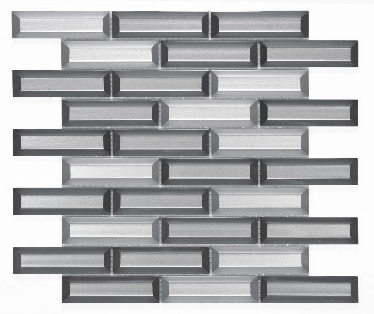 New | Linear | Gray | Mosaic Sheet Tile | Walls & Showers