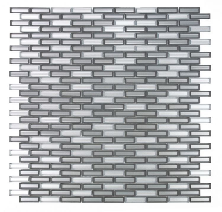 New | Linear | Gray | Mosaic Sheet Tile | Walls & Showers