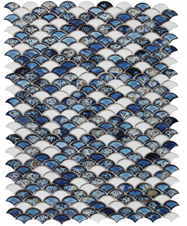 New | Scale | Blue & White | Walls, Interior Floors, Showers, Pools & Pool Liners