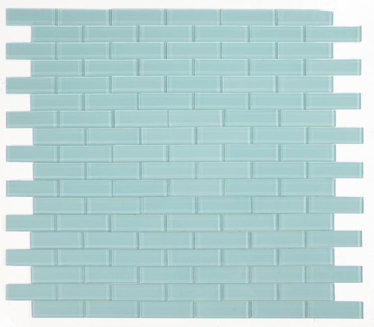 New | Subway Glass | Green | Mosaic Sheet Tile | Walls, Shower Walls, Pools & Pool Liners