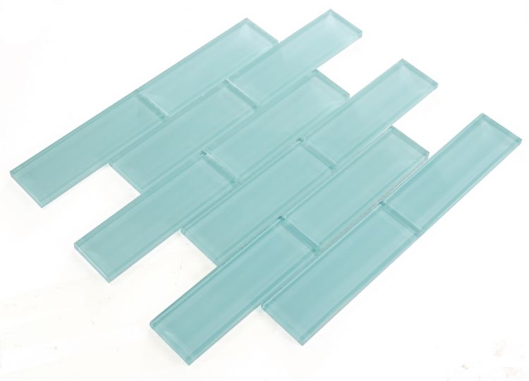 New | Subway Glass | Green | Mosaic Sheet Tile | Walls, Shower Walls, Pools & Pool Liners