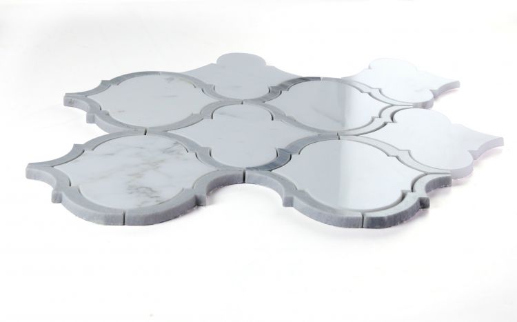 New | Spade | White, Gray & Marble | Mosaic Sheet Tile | Interior Walls, Interior Floors & Showers