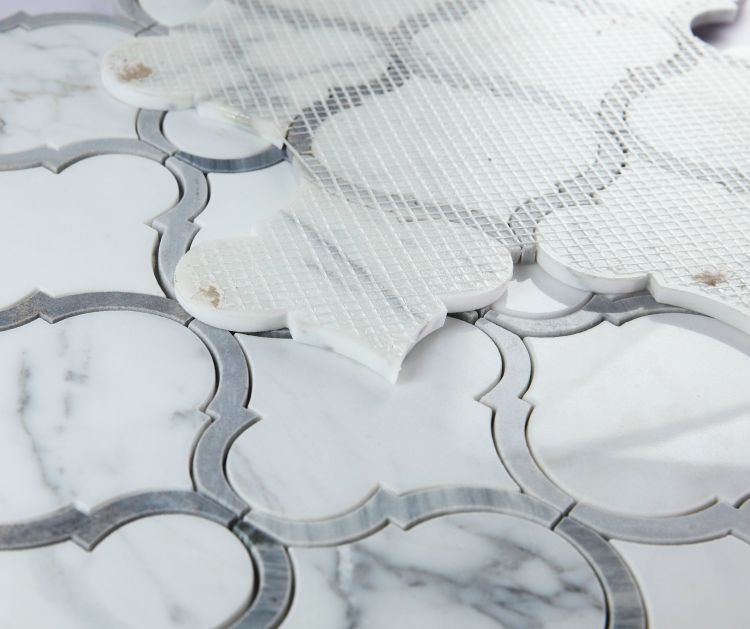 New | Spade | White, Gray & Marble | Mosaic Sheet Tile | Interior Walls, Interior Floors & Showers