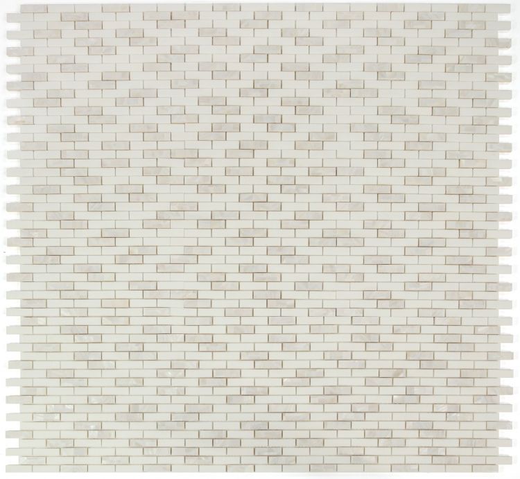New | Linear | White | Mosaic Sheet Tile | Interior Walls & Shower Walls