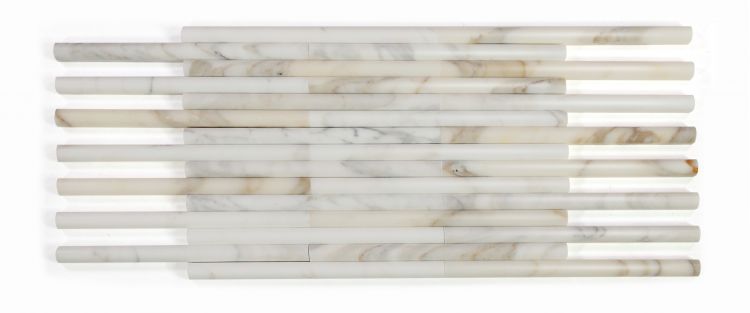 New | Linear | White & Gold | Mosaic Sheet Tile | Walls & Shower Walls