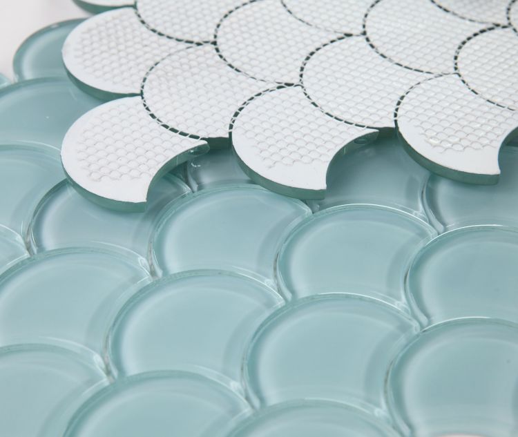 New | Scale | Green & Blue | Mosaic Sheet Tile | Walls, Shower Walls, Pools & Pool Liners