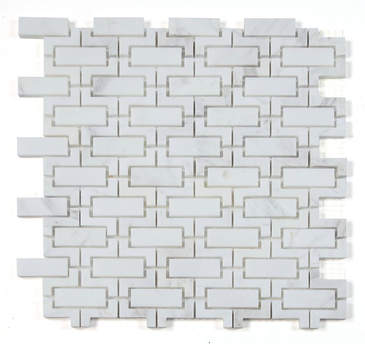 New | Brick | White | Mosaic Sheet Tile | Walls, Showers & Interior Floors