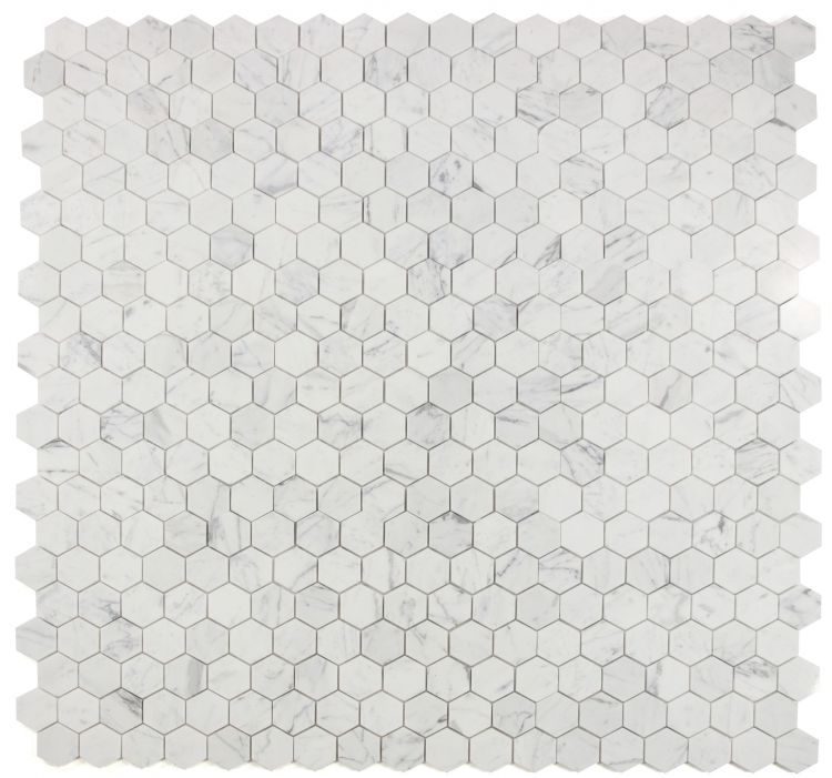 New | Hexagon |White | Mosaic Sheet Tile | Walls, Interior Floors & Showers