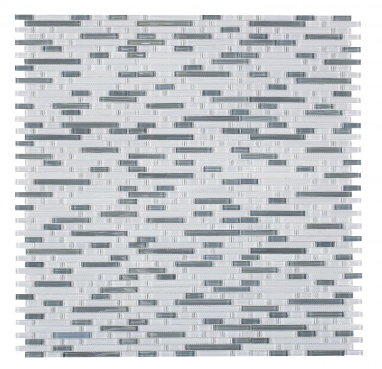 New | Linear | Gray | Mosaic Sheet Tile | Interior Walls, Interior Floors, Showers & Pools