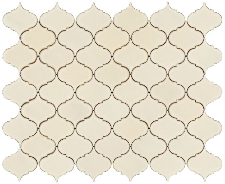 New | Arabesque | Beige | Mosaic Sheet Tile | Walls, Interior Floors, Showers & Pools