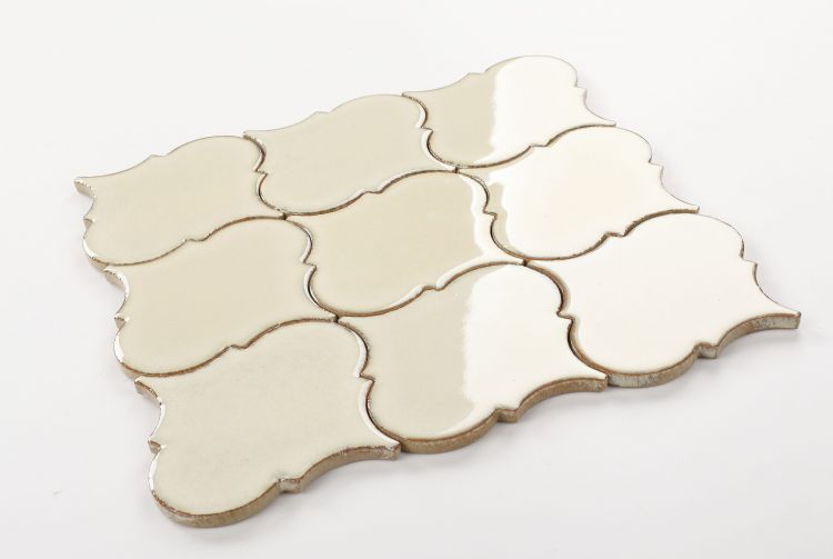 New | Arabesque | Beige | Mosaic Sheet Tile | Walls, Interior Floors, Showers & Pools