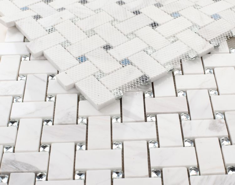 New | Windmill | White | Mosaic Sheet Tile | Walls, Interior Floors & Showers