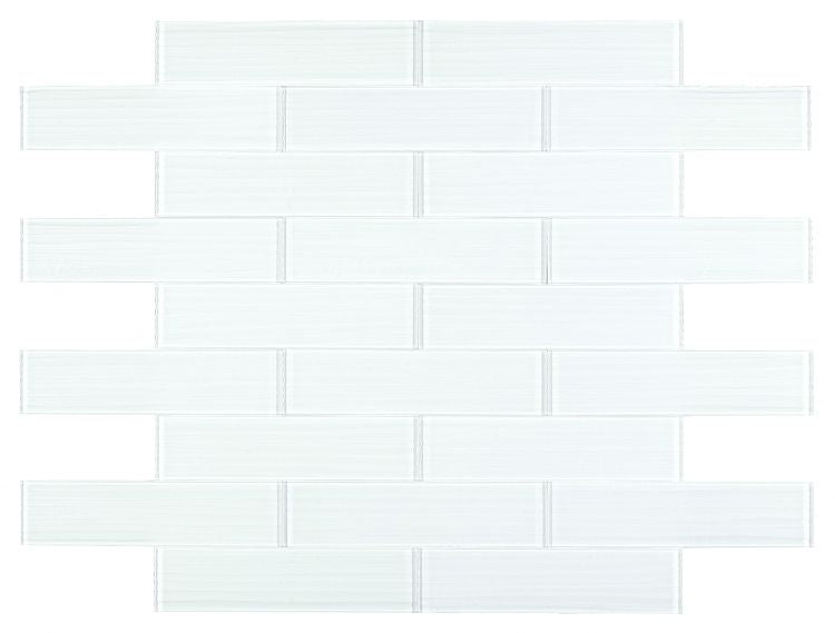 New | Glass | White | Mosaic Sheet Tile | Walls & Shower Walls