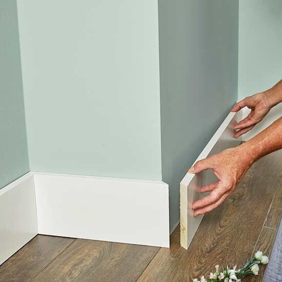 PICK UP TODAY | #6 Flat | Baseboards Pine Primed | 16 Foot Painted Wood Boards