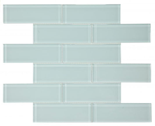 New | Subway Glass | Turquoise | Mosaic Glass Sheet | Walls, Shower Walls, Pools & Pool Liners