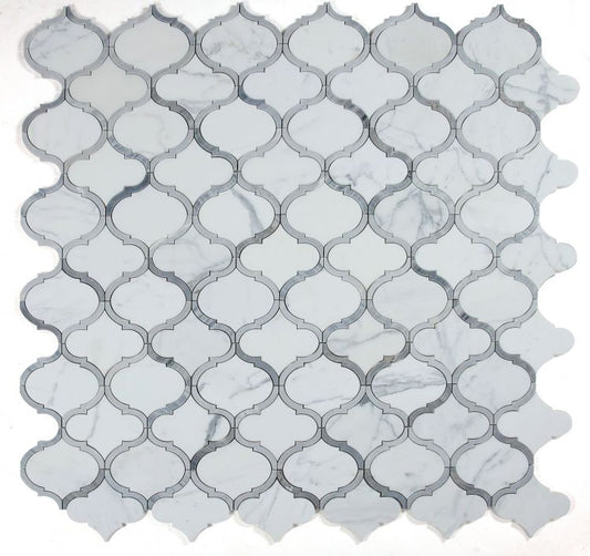 New | Spade | White, Gray & Marble | Mosaic Sheet Tile | Interior Walls, Interior Floors & Showers