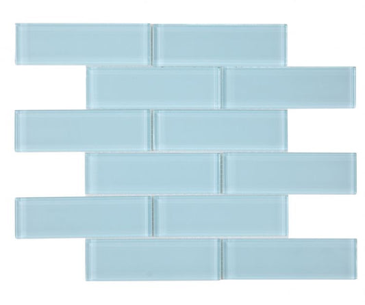 New | Subway Glass | Teal | Mosaic Sheet Tile | Walls, Shower Walls, Pools & Pool Liners