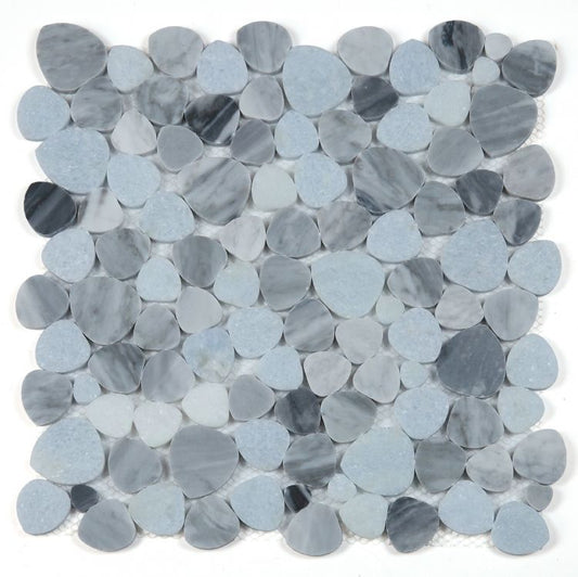 New | Pebble | Blue | Mosaic Sheet Tile | Walls, Interior Floors, & Showers