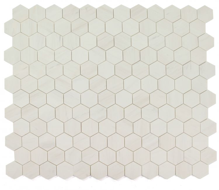 New | Hexagon | White | Mosaic Sheet Tile | Walls, Interior Floors & Showers