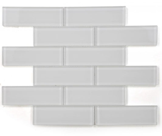 New | Subway Glass | White | Mosaic Sheet Tile | Walls, Interior Floors, Showers, Pools & Pool Liners