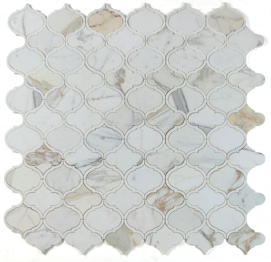 New | Spade | Marble & Gold | Mosaic Sheet Tile | Interior Walls, Interior Floors & Showers