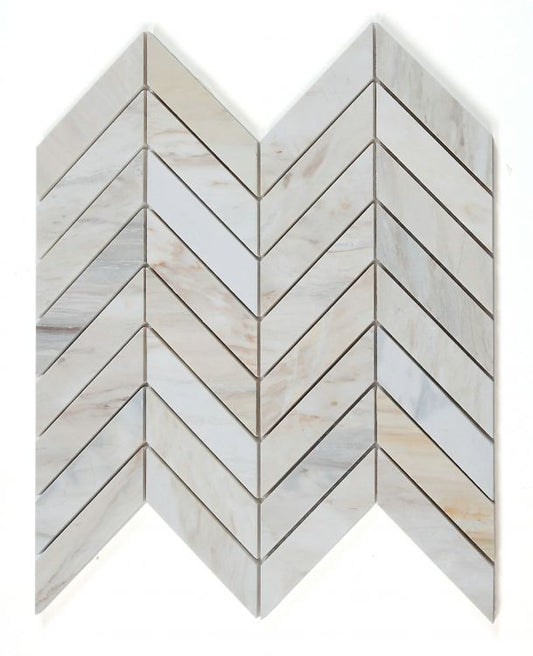 New | Herringbone | Beige & Gray | Mosaic Sheet Tile | Walls, Interior Floors & Showers