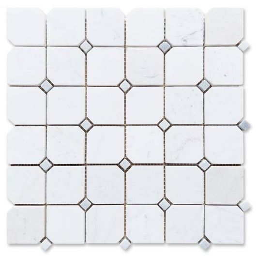 New | Square | White | Mosaic Sheet Tile | Walls, Interior Floors & Showers