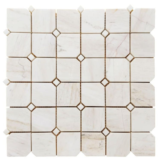 New | Square | Beige | Mosaic Sheet Tile | Walls, Interior Floors & Showers