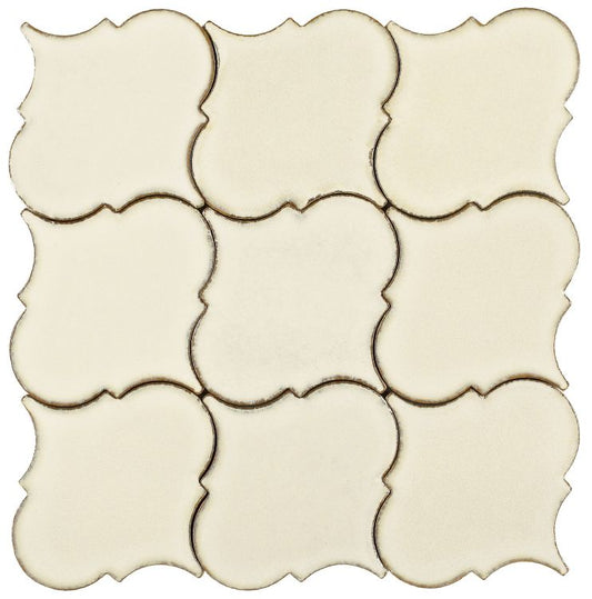 New | Arabesque | Beige | Mosaic Sheet Tile | Walls, Interior Floors, Showers & Pools