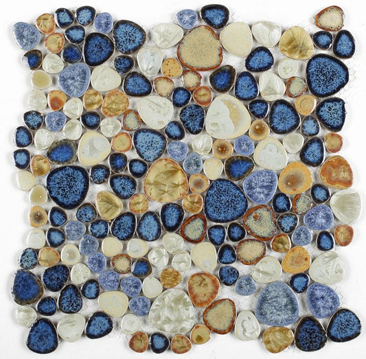 New | Pebble | Beige, Blue & Yellow | Walls, Interior Floors, Showers, Pools & Pool Liners