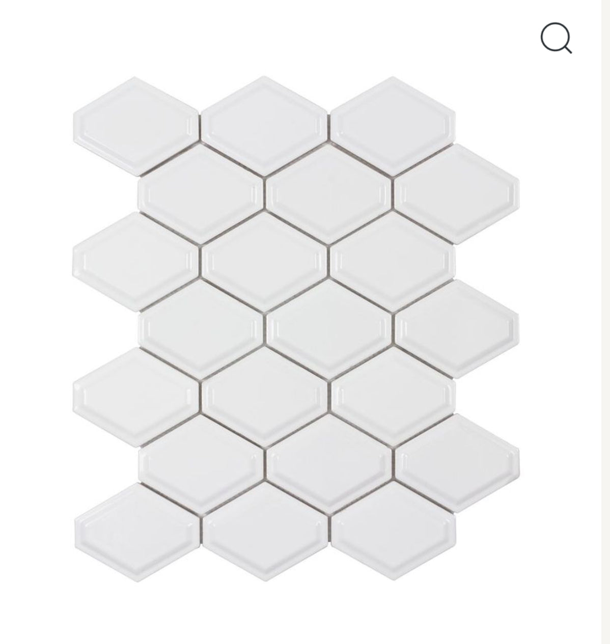 BLOW OUT | 50 sheets or 54 SF of Ceramic Geometric White Mosaic Interior Tile