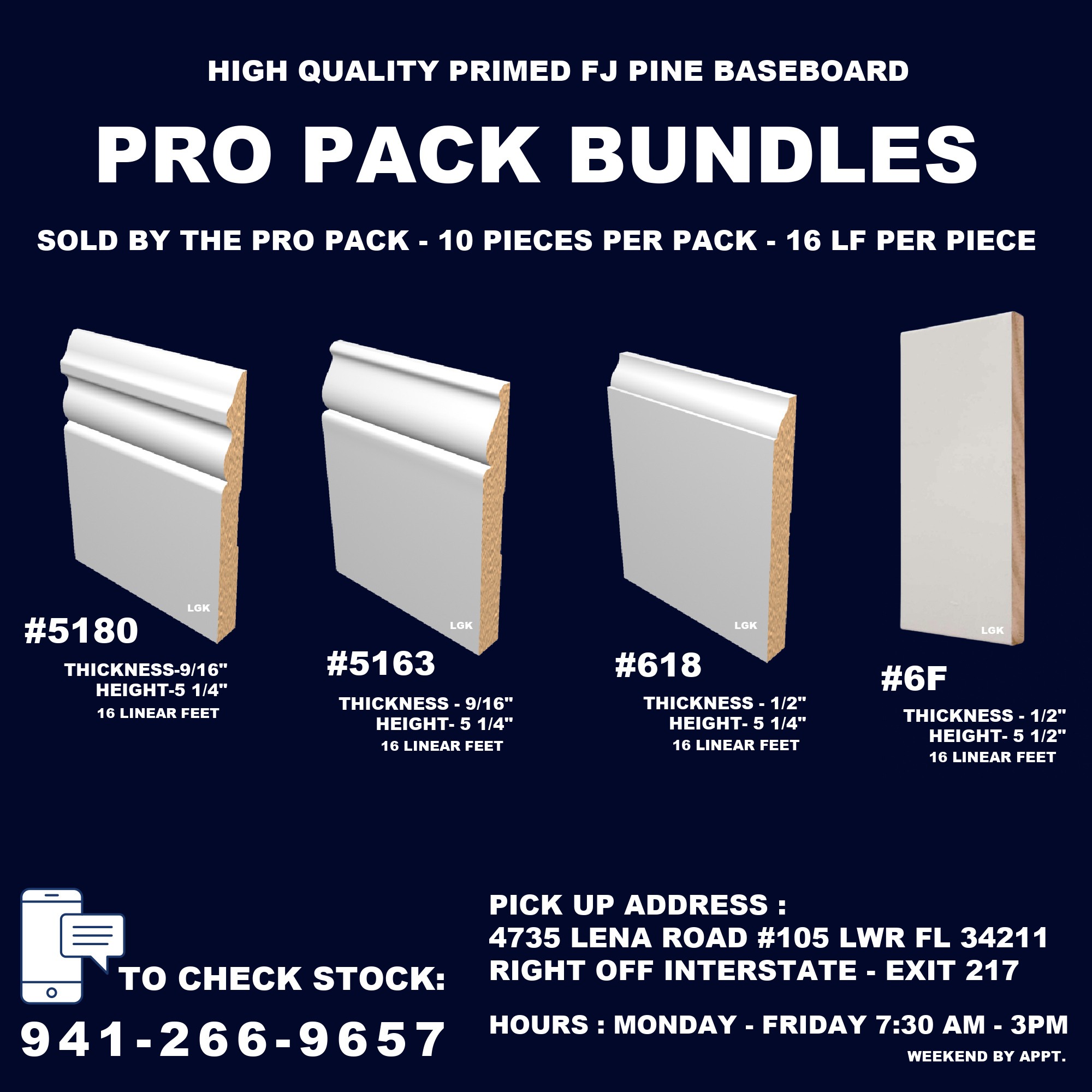 PICK UP TODAY | Pro Pack Bundles | 10 Sticks Per Pack | FJ Pine Basebo ...