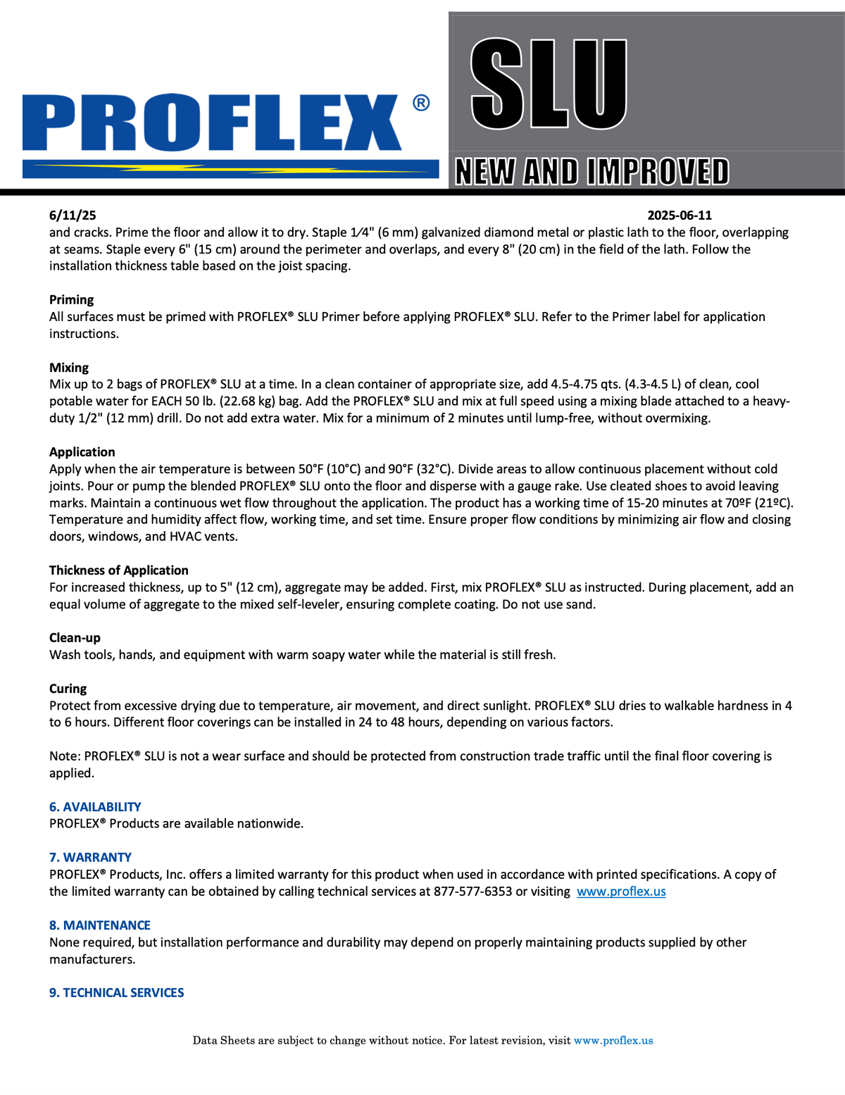 PICK UP TODAY | PROFLEX SLU | Self-Leveling Underlayment | 50 LB Bag | Contractor Flooring Supplies