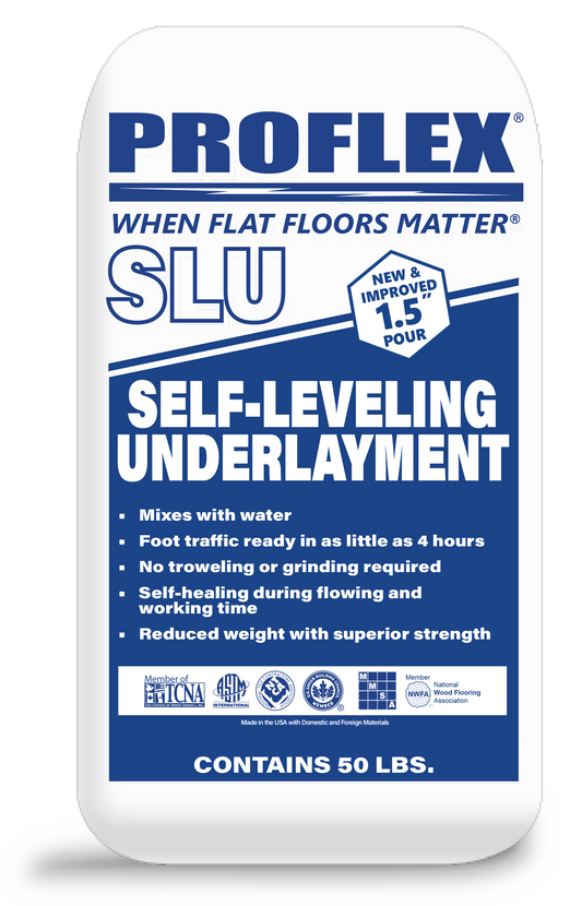 50 Pound Bag | SLU: Self-Leveling Compound up to 1 1⁄2” Per Single Pour