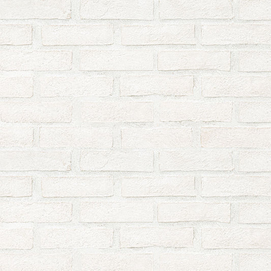 M - White Clay Brick Mosaic Tile - Natural Finish